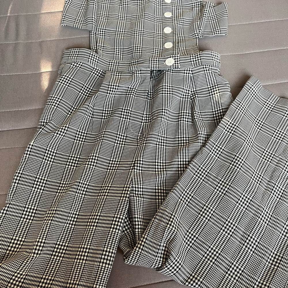 Checkered Jumpsuit